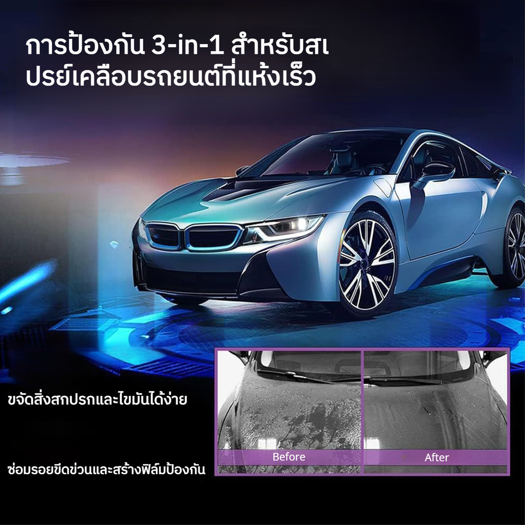 แบบพกพา ผลิตภัณฑ์ดูแล ฟิล์มป้องกัน โซลูชั่นที่สะดวก ป้องกันการเปรอะเปื้อน การดูแลที่มีประสิทธิภาพ ชุดดูแลสเปรย์เคลือบเคลือบรถยนต์ ทําความสะอาดรถโดยไม่ต้องใช้น้ำ ชุดทําความสะอาดรถแบบไม่มีน้ำ เจ้าของรถ ใช้งานง่าย การเดินทางด้วยตัวเอง