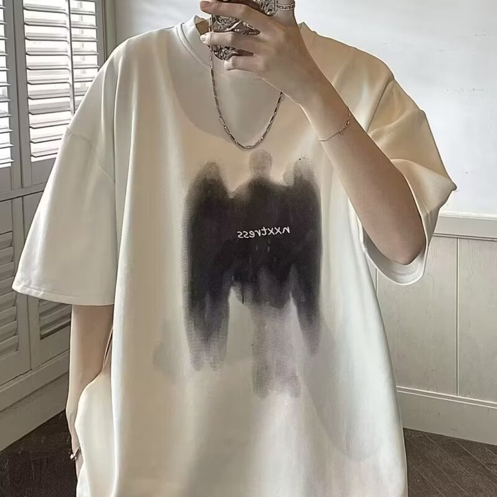 เสื้อยืด American Top For Boys, Short T, Loose Short Sleeved For Men And Women, Not Limited To Korea