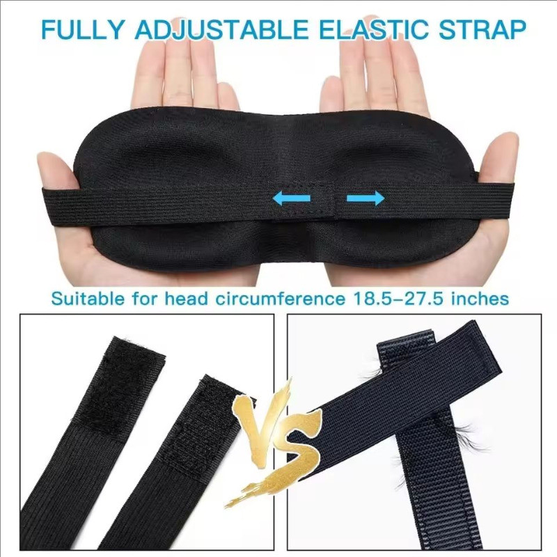 3d Sleeping Eye Mask - Ergonomic Contoured Eye Cover - Rest Aid Eye Cover Patch Paded - เครื่องนวดตาผ่อนคลาย - อุปกรณ์การเดินทางแบบพกพา - Block Out Light Eye Mask