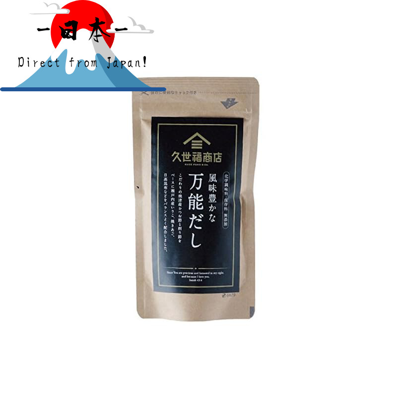 [Direct from Japan]
Kuze Fuku Shoten Universal Dashi, 8gx15 bags, made with domestic mackerel flakes