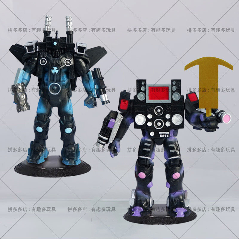 โมเดลฟิกเกอร์ Mecha Titan ของ Skibidi Toilet Multiverse ดาบคู่ สามตัว - รูปที่ 7