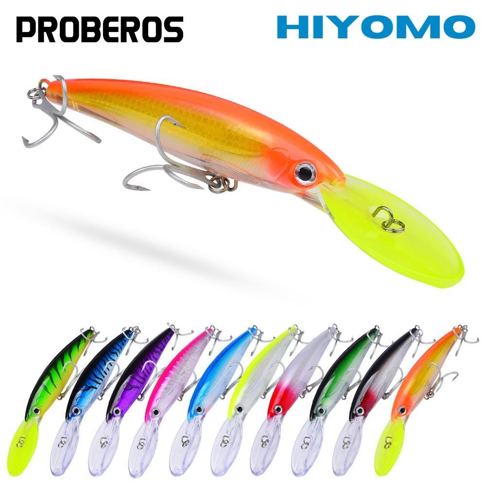 Proberos ลอย Big Minnow Lure Casting Toman 32G/50G/75G Jigging Trolling Fishing Lure 3D เหมือนจริงตา Hard เหยื่อ Tenggiri Tuna ตกปลาน้ําเค็ม Tackle