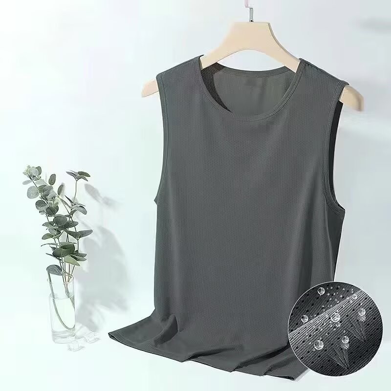 Muse Harbor Round Neck Mens Summer Cool Sports เสื้อกล้ามแขนกุด