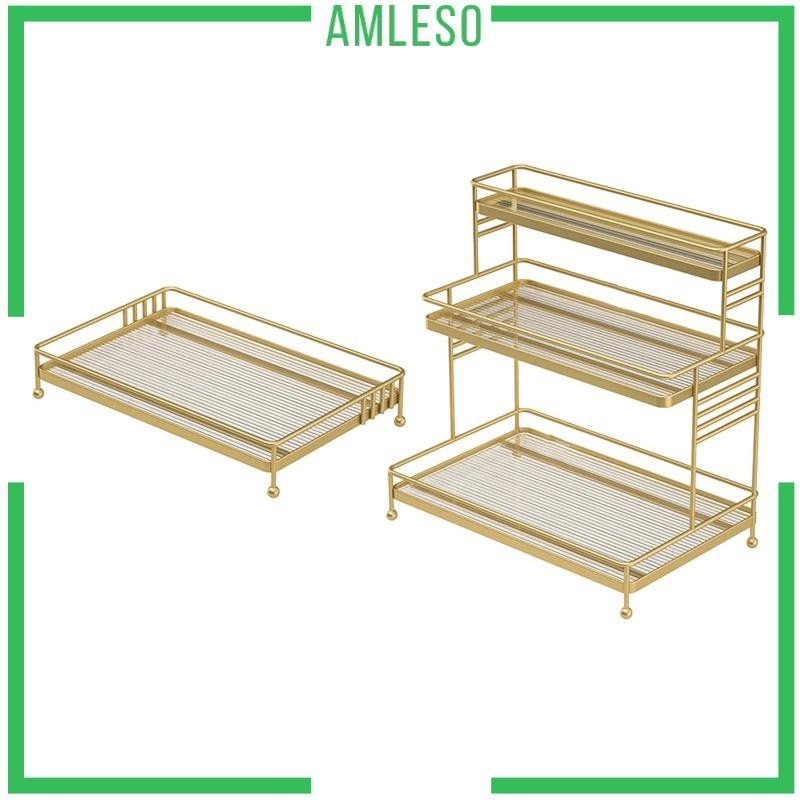 [Amleso] ชั้นวางเครื่องสําอาง ลิปสติก โลชั่น เครื่องเทศ สําหรับจัดระเบียบบ้าน