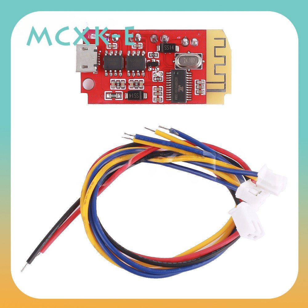 Mcxk-e CT14 บอร์ดโมดูลขยายเสียงสเตอริโอ บลูทูธ 4.2 5VF 5W+5W Mini พร้อมพอร์ตชาร์จ สําหรับติดตั้งกล่อ