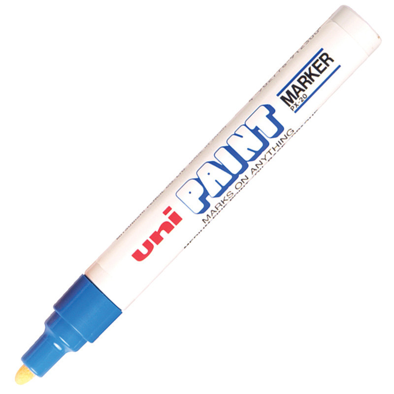 UNI ปากกาเพ้นท์ หมึกสีฟ้า ขนาด 2.2-2.8 มม. รุ่น PX-20