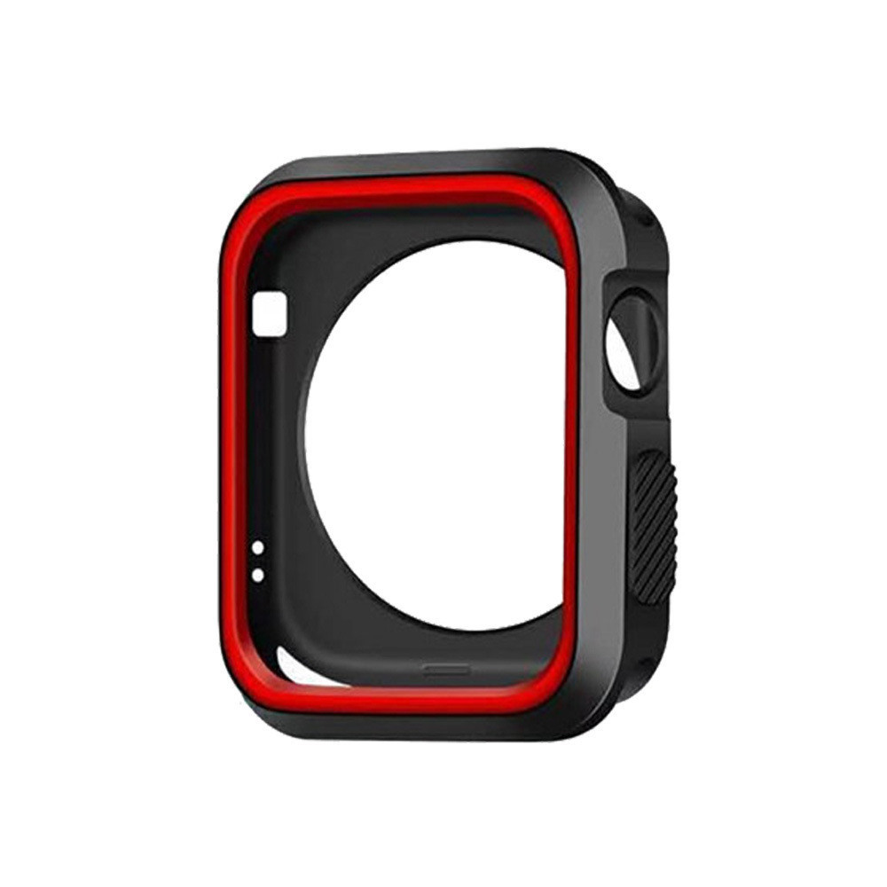 เคสนาฬิกาข้อมือ สําหรับ Apple Watch 7 iwatch123456เคสซิลิโคน ป้องกันรอยขีดข่วน สองสี สําหรับเล่นกีฬา