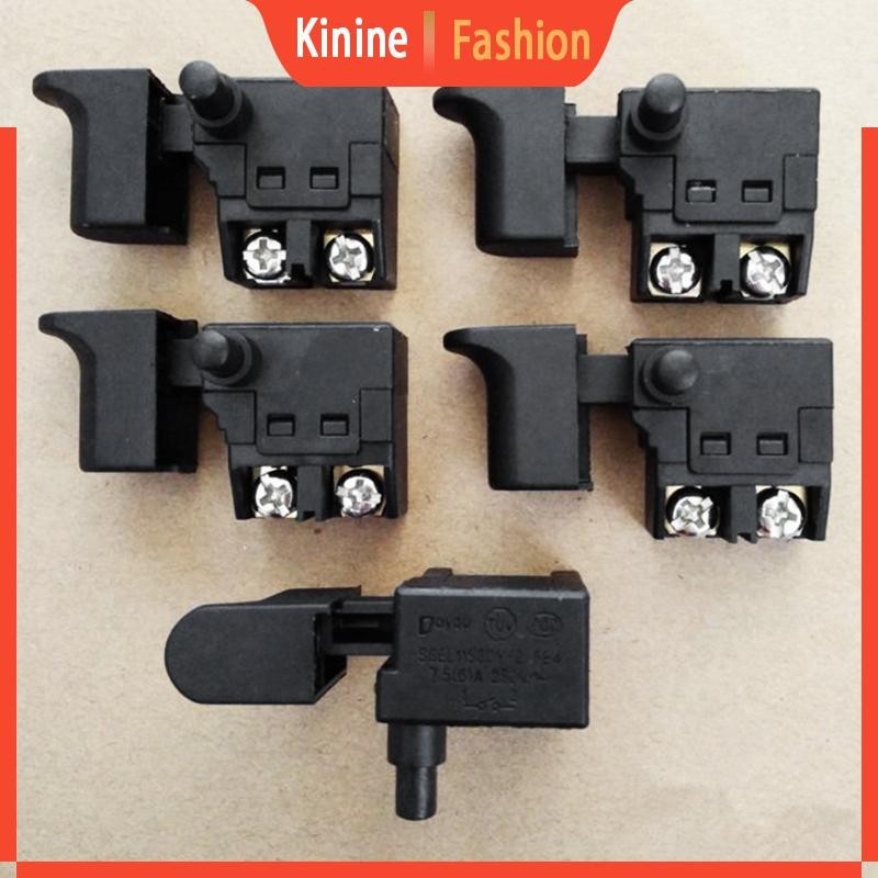 Kin สวิตช์ปุ่มกดทริกเกอร์ 250V 6A ควบคุมความเร็ว สําหรับเครื่องตัดไฟฟ้า