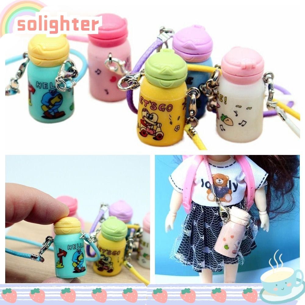 Solighter ขวดน้ํา ขนาดเล็ก อุปกรณ์เสริม สําหรับบ้านตุ๊กตา 1:12 DIY