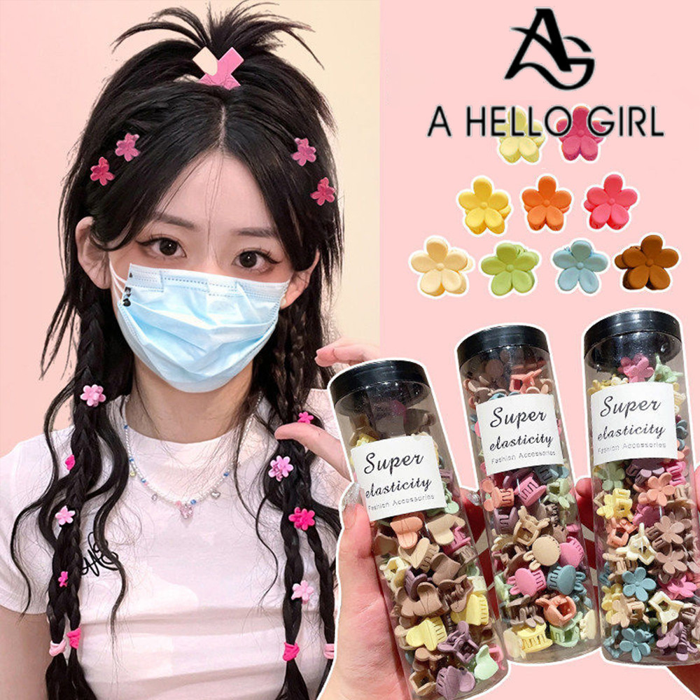 Hello GIRL 2024 ใหม่ คลิปหนีบผม สีมาการอง สไตล์เจ้าหญิง 10 ชิ้น
