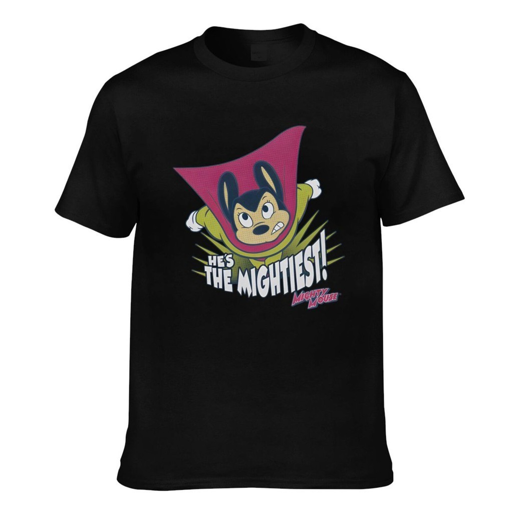 สินค้ามาใหม่ Mighty Mouse The Mightiest Summer Mens Short Sleeve