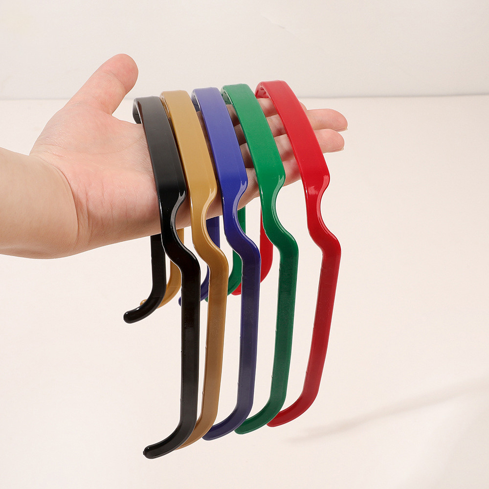 ที่คาดผม ทรงสี่เหลี่ยม สีสันสดใส เรียบง่าย และหลากหลาย สีพื้น สําหรับเด็กผู้หญิง - รูปที่ 5