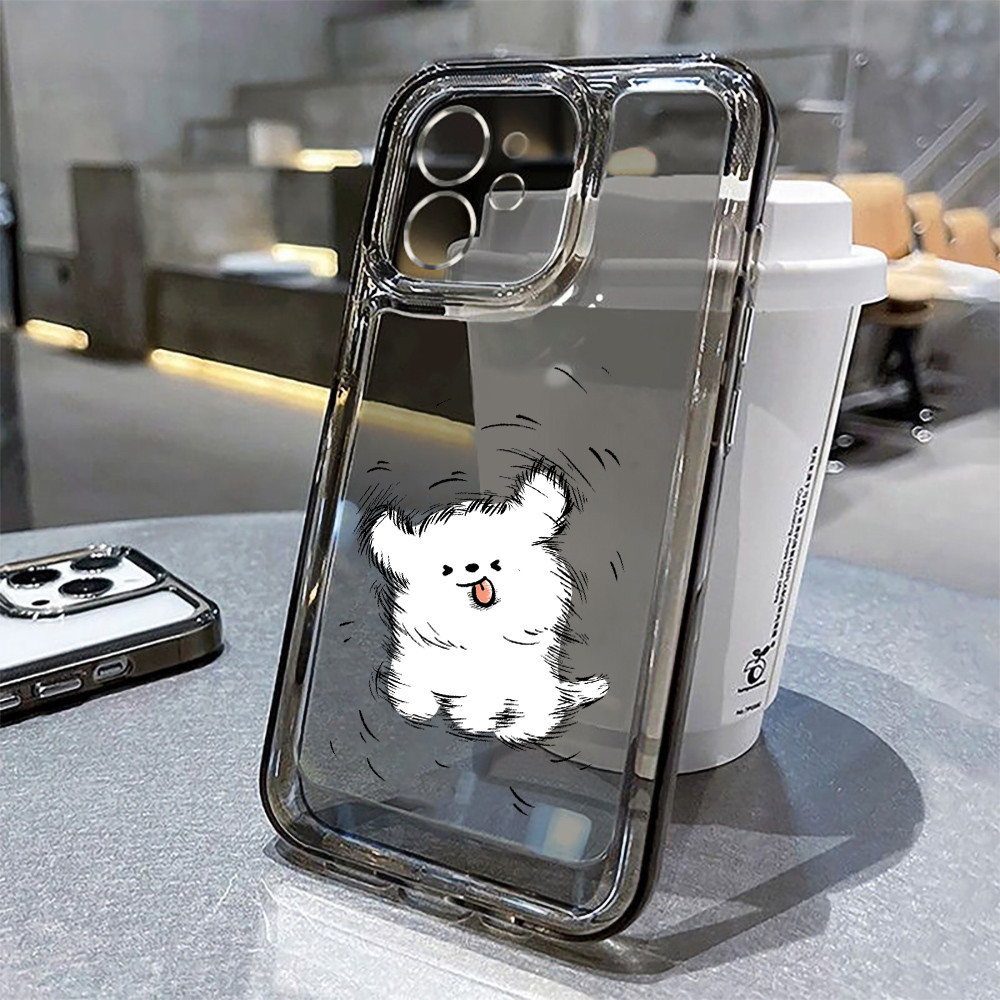เคสโทรศัพท์มือถือ For iPhone 17 16 Air 16 Pro Max 15 Pro Max 11 12 13 14 Pro XS ฝาครอบโทรศัพท์ใสซิลิโคนอ่อนนุ่มกันกระแทก