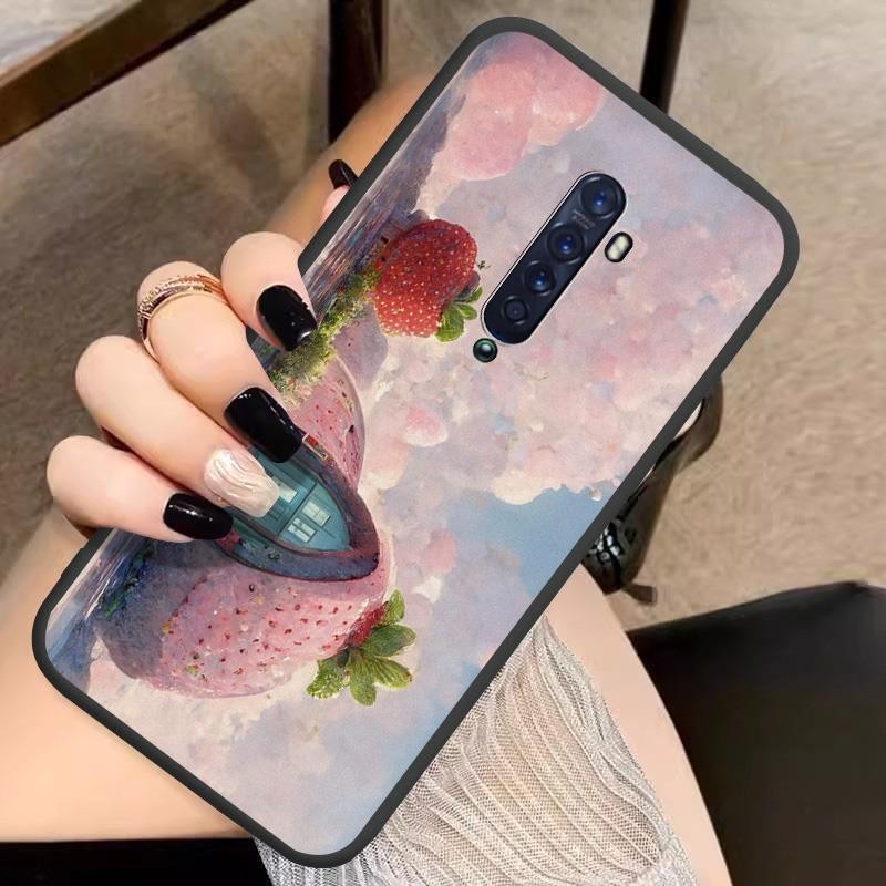male diy Phone Case For OPPO Reno2 Silicone cartoon Full wrap Strange New Style Cover dust-proof High value Digital Niche weird