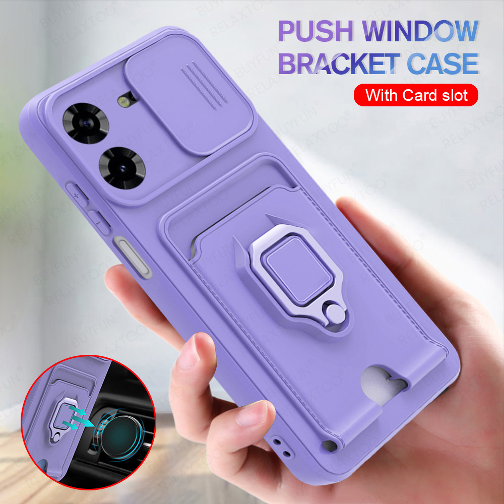 เคสซิลิโคนนิ่ม พร้อมแหวนแม่เหล็ก ป้องกันกล้อง สําหรับ Tecno Pova 5 Pro Tecno Pova 5 4G Pov 5Pro 5G