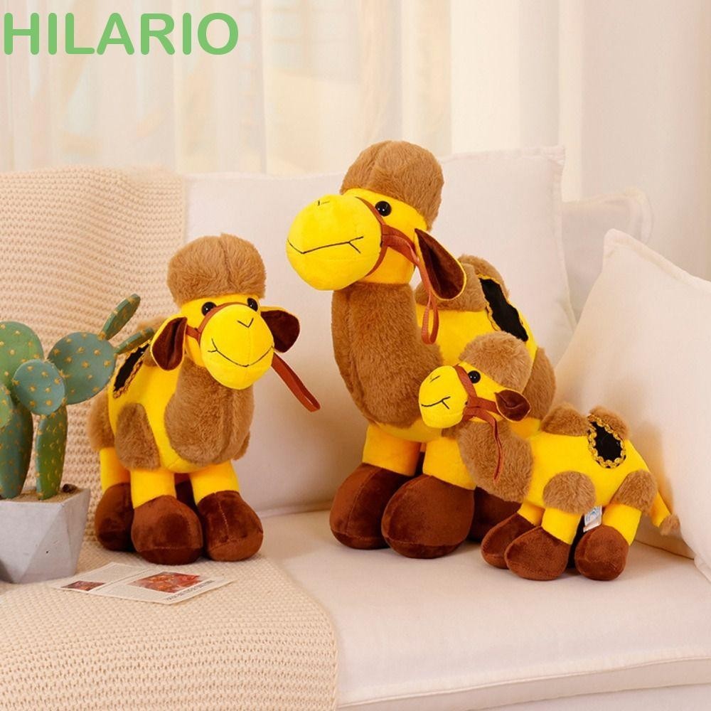 Hilario ตุ๊กตาอูฐจําลอง ผ้าฝ้าย แบบนิ่ม รูปการ์ตูนสัตว์ทะเลทราย สําหรับตกแต่งบ้าน ปาร์ตี้