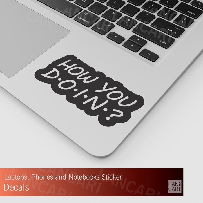 สติ๊กเกอร์ สติ๊กเกอร์ ตัดวิธีคุณ doin Macbook Laptop decal Cut