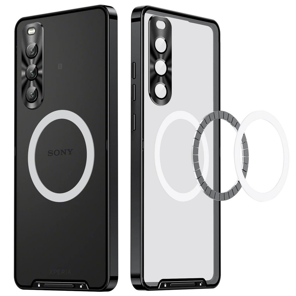 สําหรับ Sony Xperia 10 V เคสแม่เหล็กไร้สาย ฝาครอบเลนส์กล้อง สําหรับ Sony Xperia 1 V Xperia 5 V Xperia 10 V
