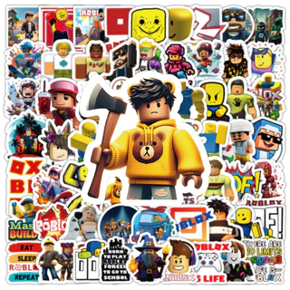 สติกเกอร์ ลายกราฟฟิตี้ Roblox สําหรับติดตกแต่งหมวกกันน็อค จักรยาน 100 ชิ้น