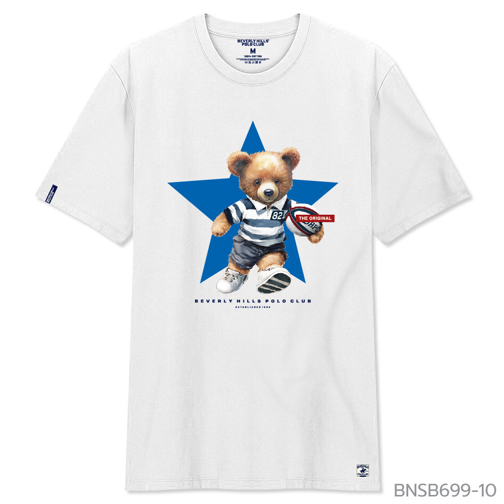 ขายปีใหม่BEVERLY HILLS POLO CLUB  เสื้อยืดคอกลมแขนสั้น The Clic Bear รุ่น BNSB699S-5XL