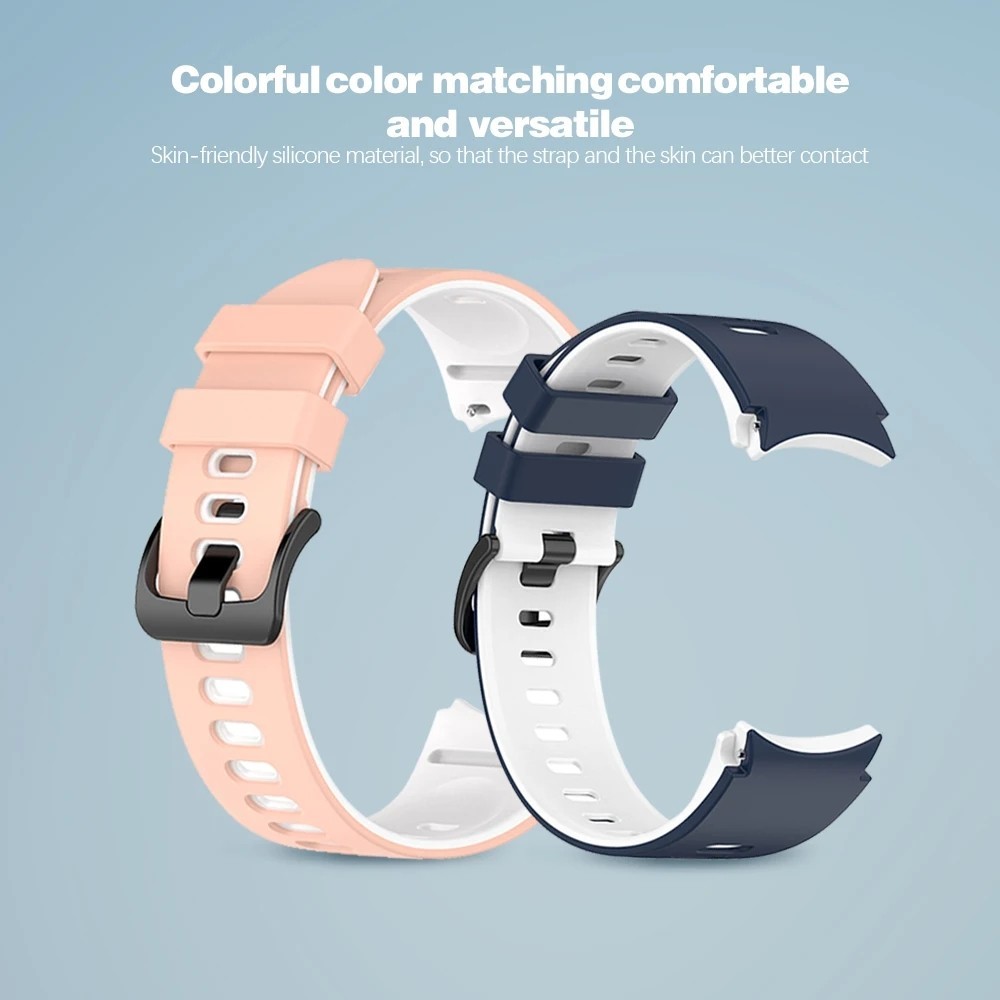 สายนาฬิกาข้อมือซิลิโคน สําหรับ Samsung Galaxy Watch 6 5 4 40 มม. 44 มม. Galaxy Watch 6/4 Classic 43 มม. 47 มม. 42 มม. 46 มม. 5Pro 45 มม.