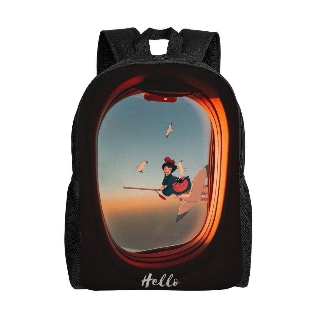 Kikis Delivery Service กระเป๋าเป้สะพายหลังอเนกประสงค์ล้างทําความสะอาดได้สไตล์ลําลองกระเป๋าเป้สะพายหล