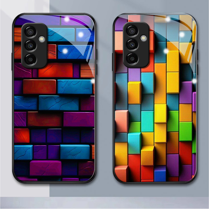 Original Samsung เคสโทรศัพท ์ แก ้ ว SamsungA345G A01 A02 M02 A03 A04 A11 M11 A135G A04S A14 A735G A