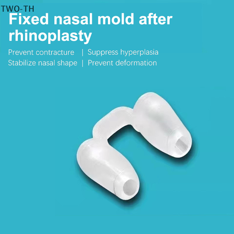 Two-th หลังผ ่ าตัดจมูกสนับสนุนซิลิโคน Shaping Crooked Nose Correction Fixator ซิลิกาเจลคลิปจมูกใหม ่