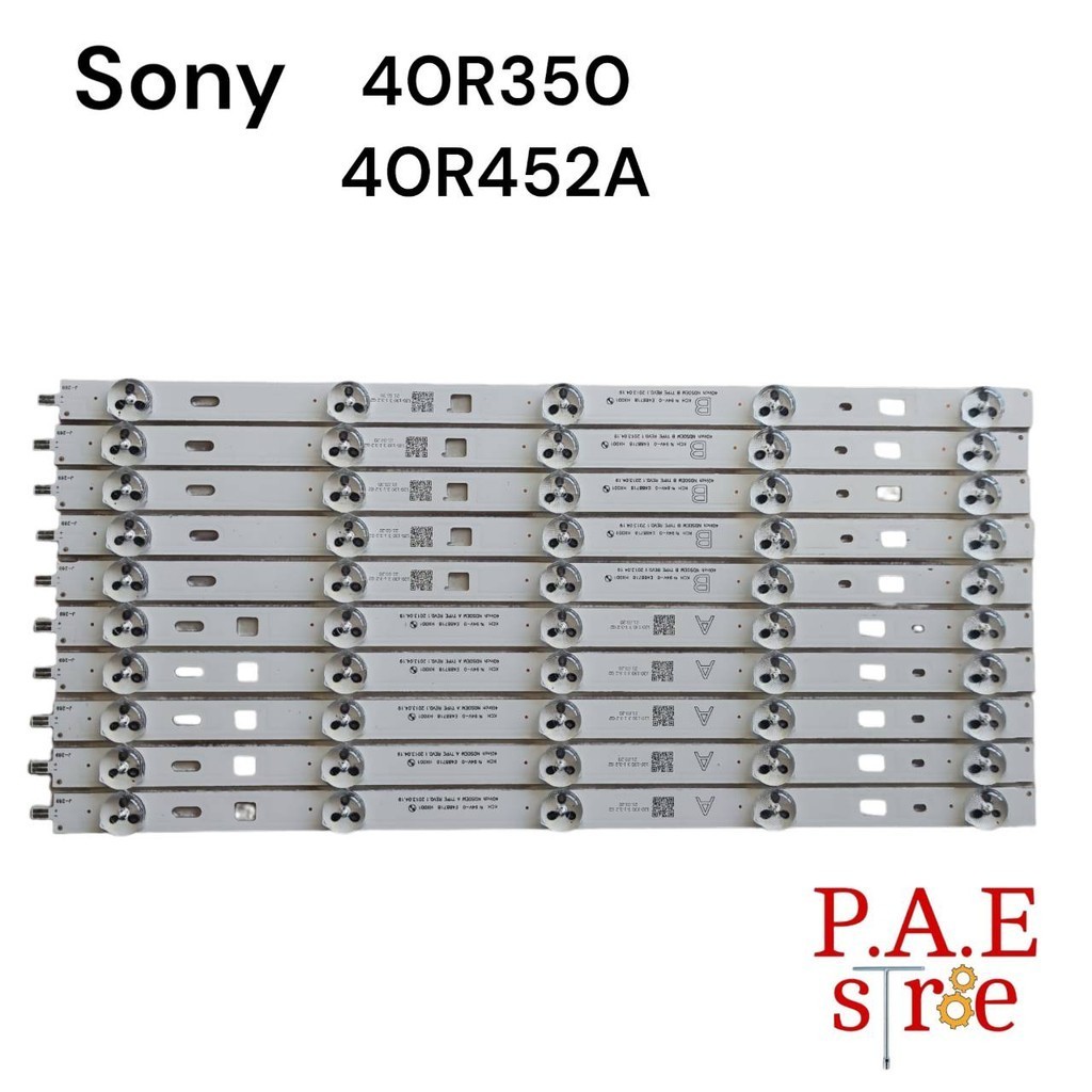 #โซนี่ Sony หลอดเเบล็คไลท์ทีวี Backlight TV Sony รุ่น 40R350/40R452A 1 ชุดมี A+B เส้นๆละ 5 LED สินค้