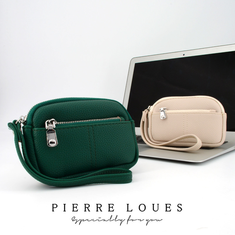 แฟชั ่ น High-end ผู ้ หญิงกระเป ๋ าแบบพกพา PU ข ้ อมือซิปเหรียญกระเป ๋ าความจุขนาดใหญ ่