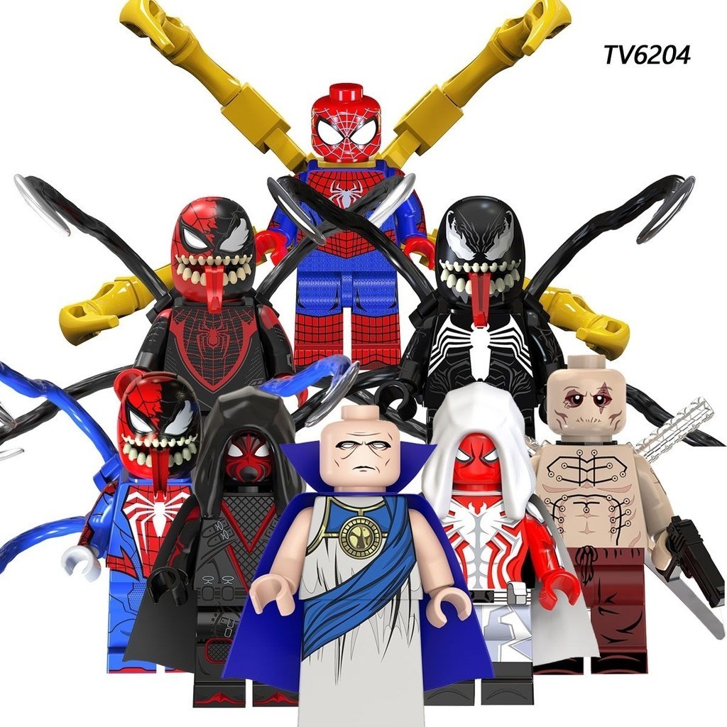 ใช ้ งานร ่ วมกับ Lego Marvel Third Party Avengers Spider-Man Death พิเศษประกอบอาคารบล ็ อก Minifigure ของเล ่ น TV6204 PNUW