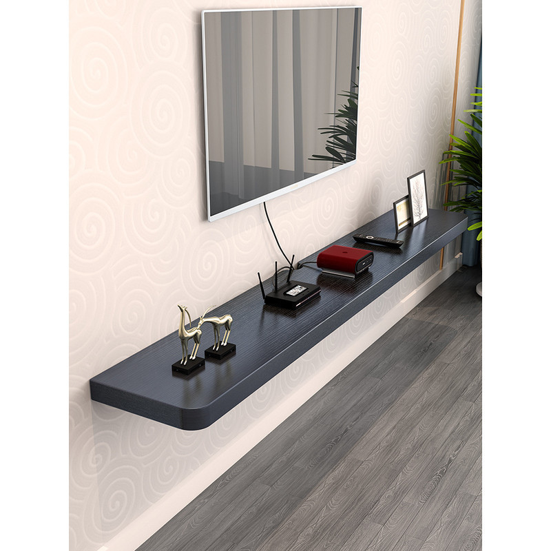 NEW TV Cabinet Fashion White Shelf Bedroom  Wall Hanging TV Set-Top Box Wall Shelf Shelves Word Sepa