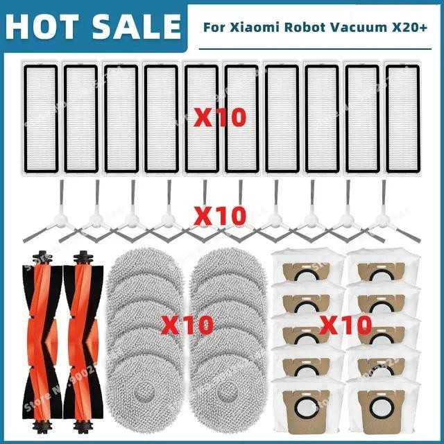 For Xiaomi Robot Vacuum X20+ / X20 Plus อะไหล ่ อุปกรณ ์ เสริมหลักแปรงด ้ านข ้ าง Hepa กรอง Mop ผ ้ าถุงเก ็ บฝุ ่ น - รูปที่ 5