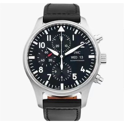 Iwc Pilot Series Chronograph Automatic Mechanical Men 's Watch IW377709