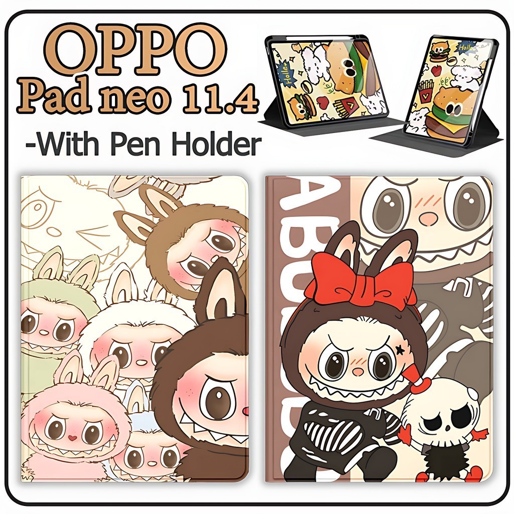 เคส OPPO For OPPO PAD NEO NEO 11.4 Air2 11.4 เคสฝาพับ พาสเทว ใส่ปากกาได้ 360°rotation Smart Case เคสกันกระแทก