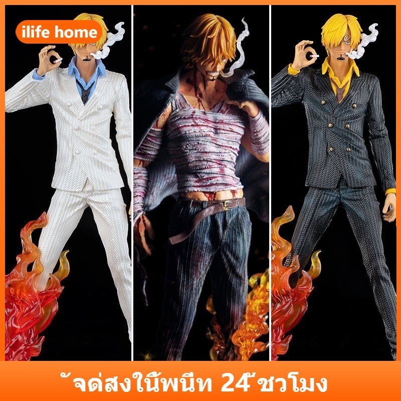 One Piece Sanji Action Figure รูปปั้น Diable Jambe อะนิเมะรูป COD สต็อกคอสเพลย์ Action Figure ตุ๊กตาของเล่นสําหรับของขวัญเด็กคอลเลกชันเครื่องประดับรถขนาดใหญ่ Figur