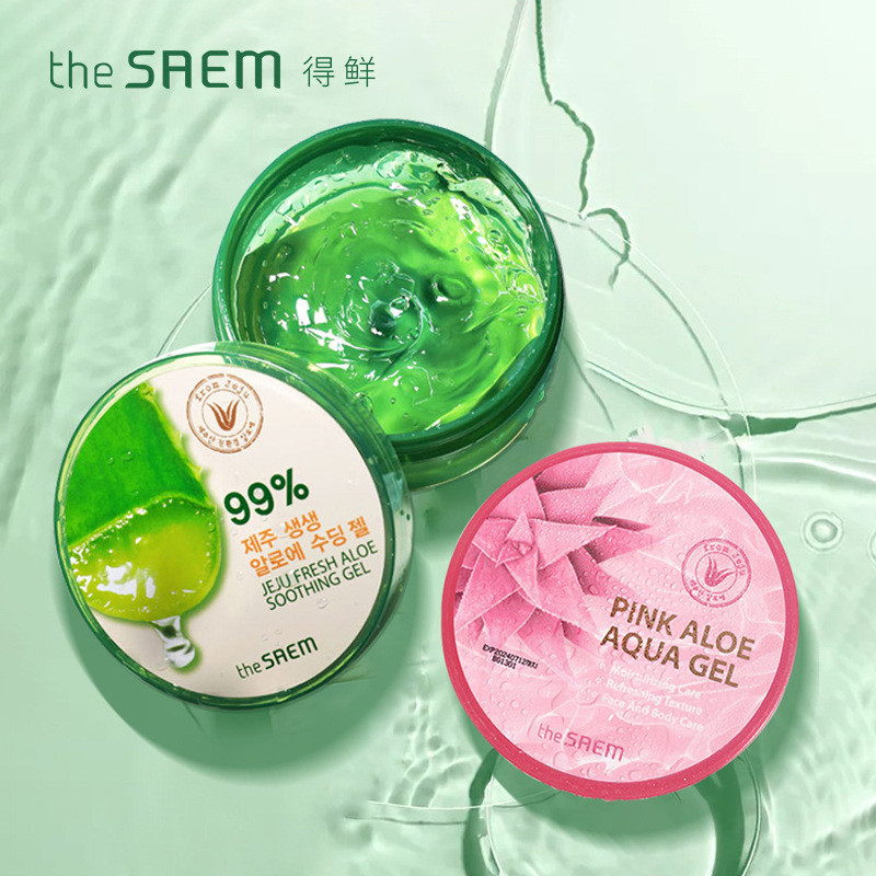 THE SAEM เจลว่านหางจระเข้ เจลว่านหางจระเข้สดให้ความชุ่มชื้นและซ่อมแซมผิว