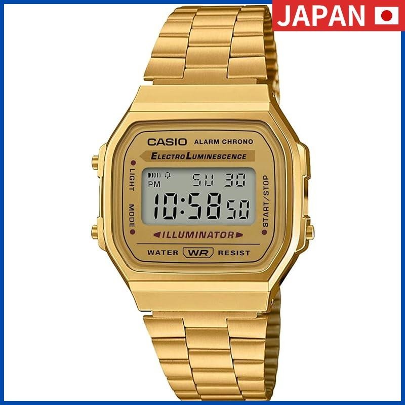 Casio Vintage Series A168WG-9W Digital Watch Men Women Kids Gold from Japan (Parallel Import)