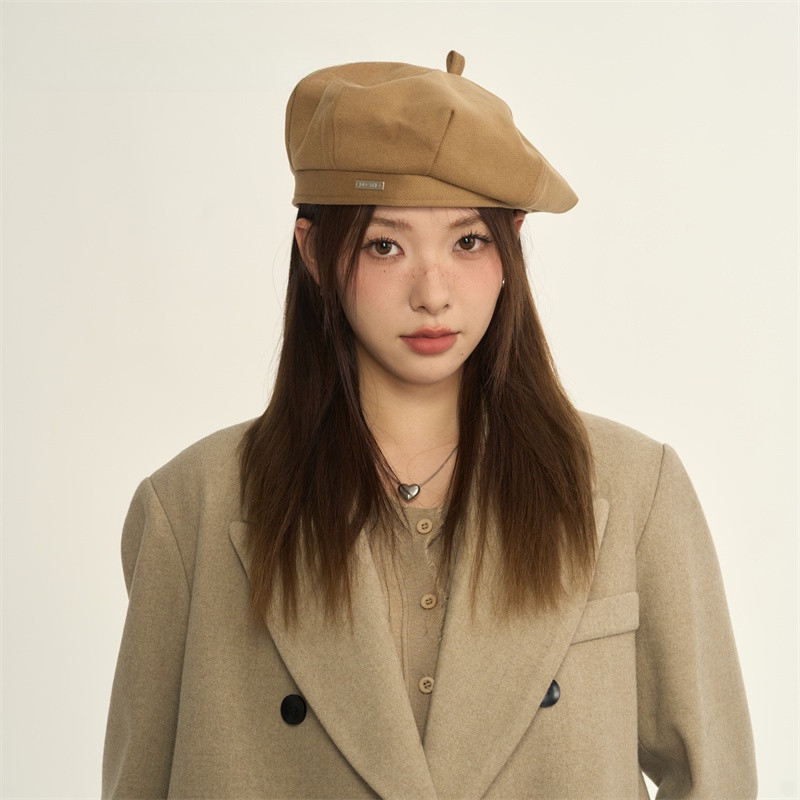 MISSKOI Beret ผู้หญิงสไตล์ใหม่หมวกผู้หญิงแปดเหลี่ยมหมวกฤดูหนาวสไตล์ Face-appearing ฤดูหนาวน้อยจิตรกรหมวกฤดูใบไม้ผลิฤดูใบไม้ร่วงสไตล์ Newsboy หมวก - รูปที่ 3