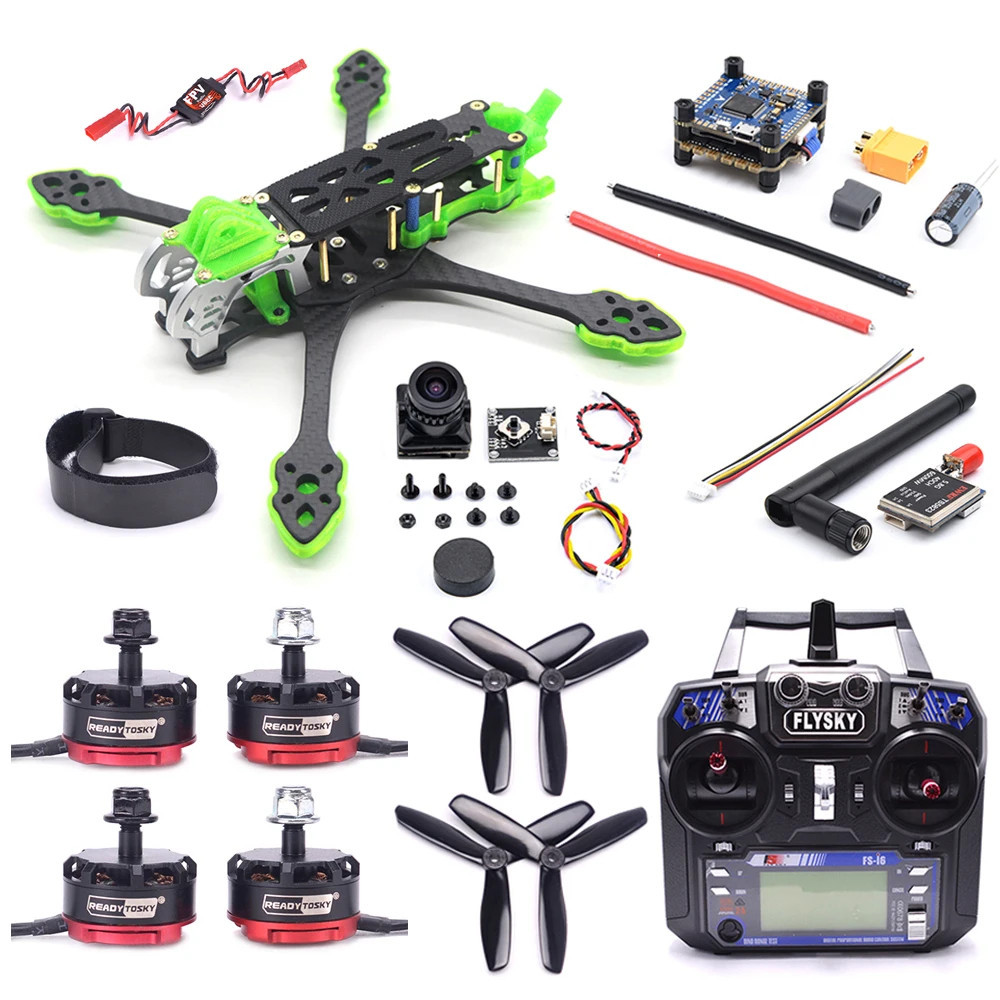 SK MARK5 5inch 225mm 3K Carbon Fiber Frame Kit 2205 2300KV Motor 45A 4in1 ESC F4 V3S Plus Flight Con
