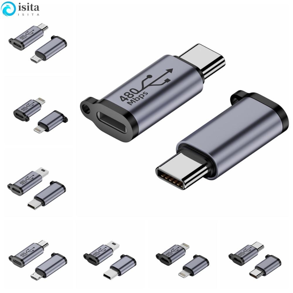 Isita Micro USB Adapter, Mini USB Fast Charging USB C เป ็ นอะแดปเตอร ์ USB , USB ชาร ์ จแปลงอะแดปเตอร ์ โทรศัพท ์ Micro/ Converter To Type-C Converter การส ่ งข ้ อมูล