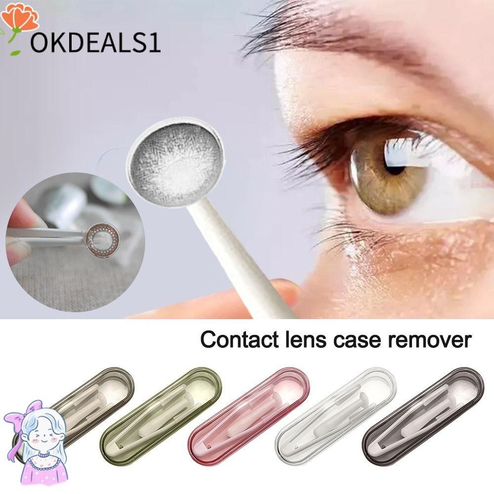 Dealshop ที่ถอดคอนแทคเลนส์ เครื่องมือสวมใส่ สําหรับดูแลสายตา คอนแทคเลนส์ แหนบ แท่งดูด ชุดเดินทาง เครื่องมือดูแลสายตา อุปกรณ์คอนแทคเลนส์ ที่ใส่คอนแทคเลนส์