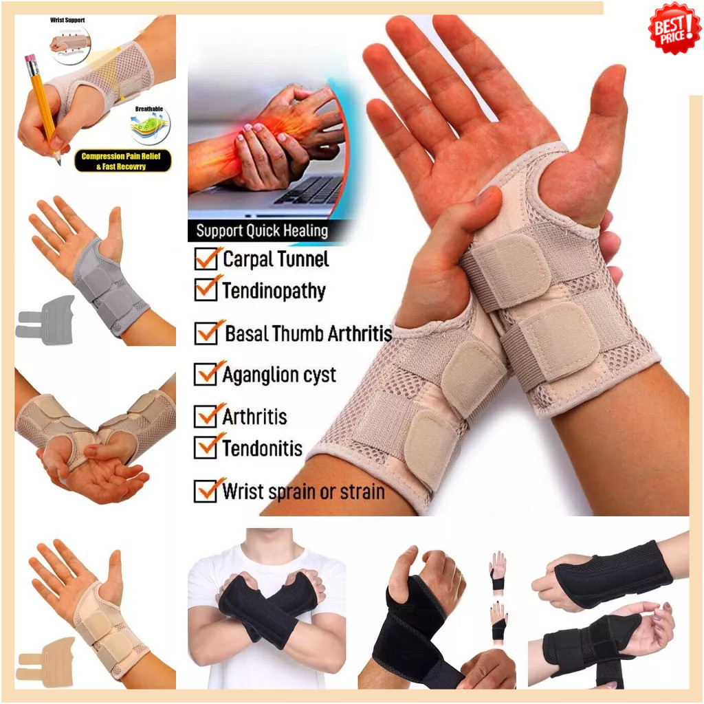 Carpal อุโมงค์รั้งข้อมือ Night Sleep Wrist Support Wrist Splint Pain Men Women