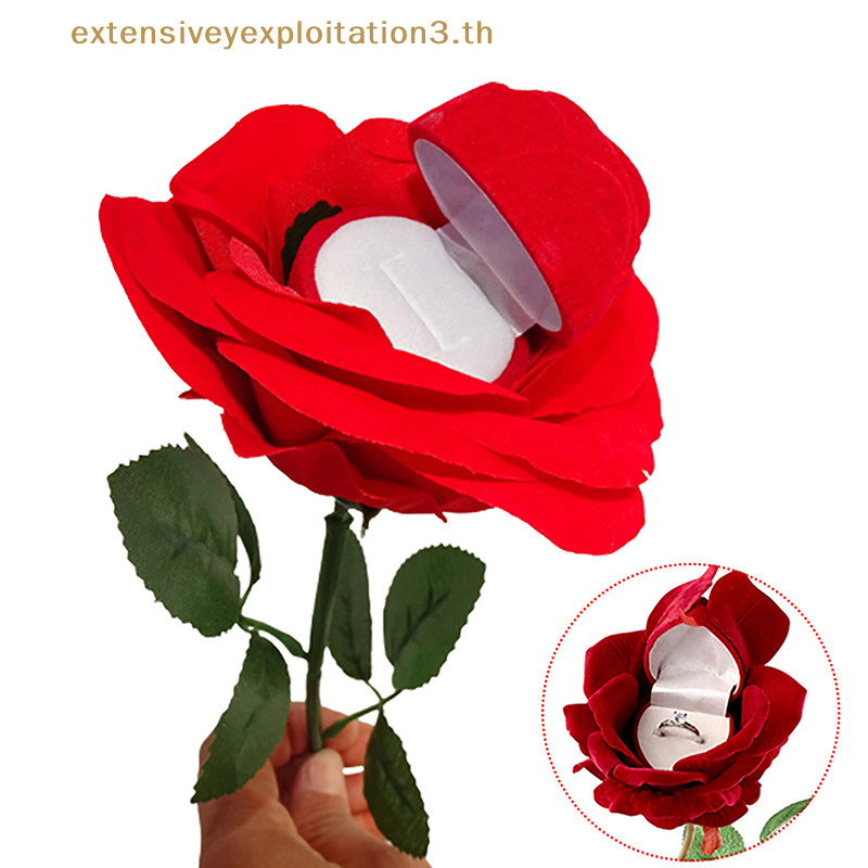 # Eeth # Unique Rose Ring Display Box Proposal Ring Holder Floral Engagement Ring Box Dropship .