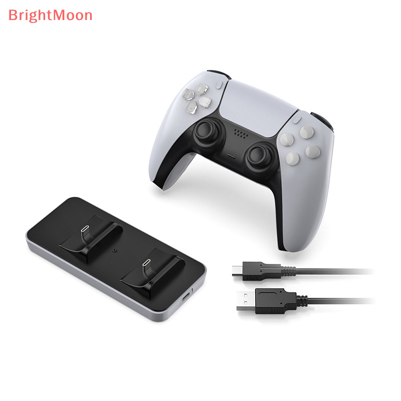 Brightmoon สําหรับ PS5 Controller Charger USB เดี ่ ยวชาร ์ จ Dock Stand Station Cradle สําหรับ Sony Playstation 5 สําหรับ PS5 ใหม ่ Gamepad Controller Nice