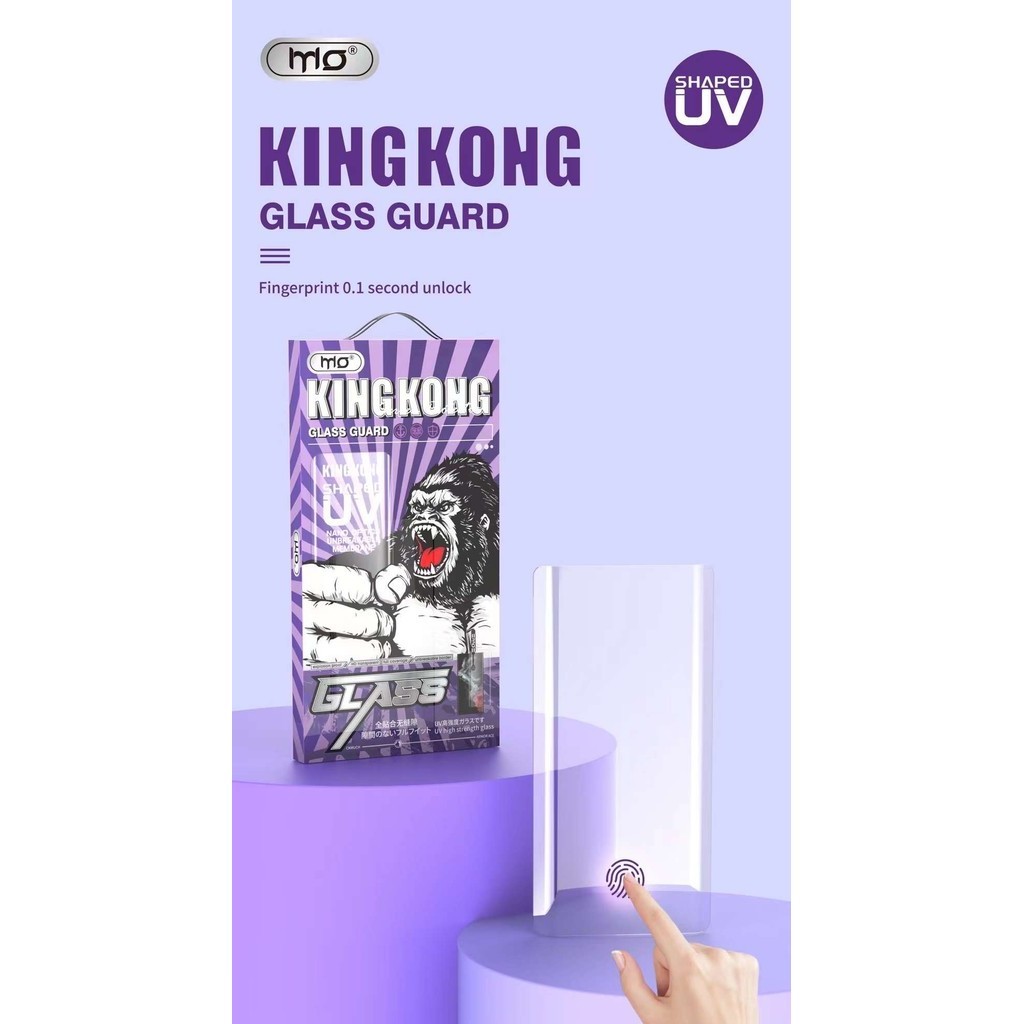 ฟิล์มกระจกUV จอโค้ง แสดงภาพคมชัด ปลดล็อกด้วยลายนิ้วมืออย่างรวดเร็ว สำหรับ S24utlra S23/22/21/20 Reno11 V30 V30PRO V25