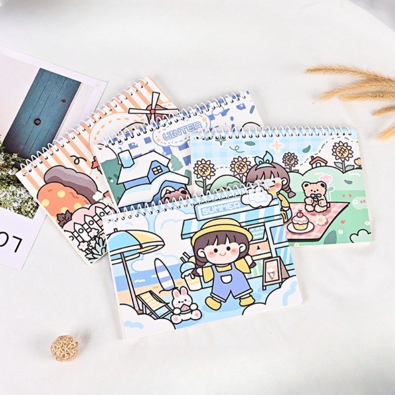 A4 Sticker Collecting Book Ablum, A5 Release Paper Book Reuseable Collection Stickers