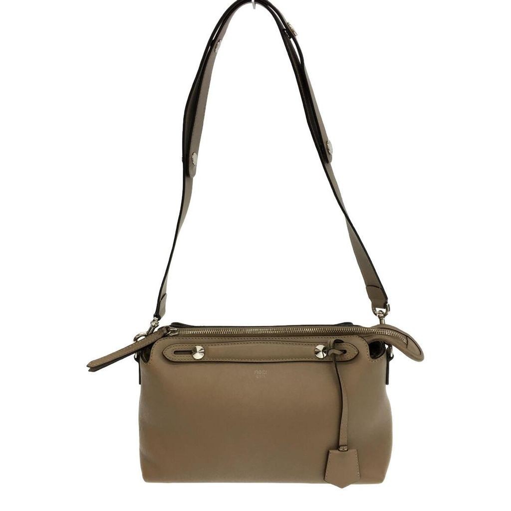 FENDI Shoulder Bag By The Way Beige Leather Direct from Japan Secondhand