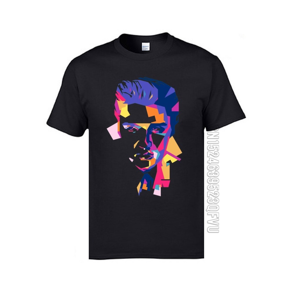 Elvis Presley T เสื้อคริสต์มาส Elvis Art Design เพลงตัวอักษรล่าสุดเสื้อยืดผู้ชายแฟชั่นเสื้อผ้าคุณภาพ