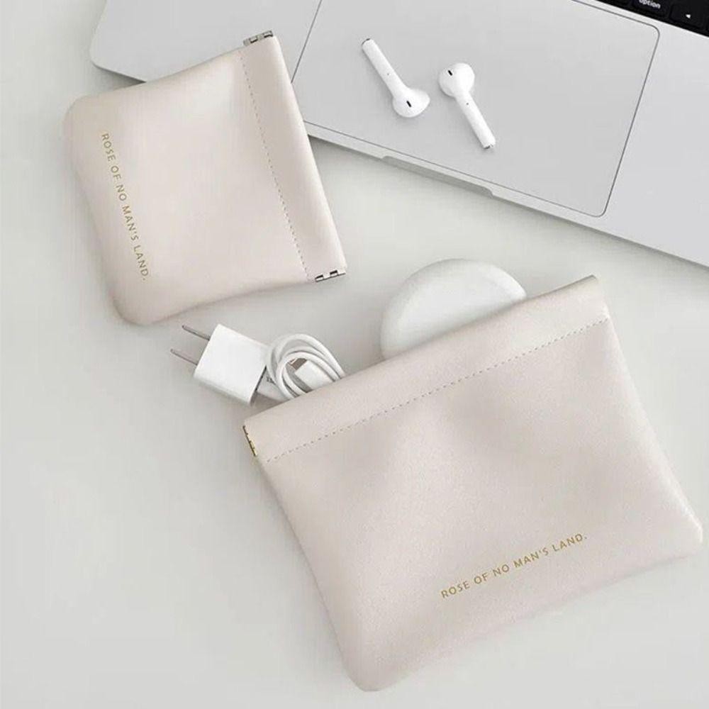 LBOR กระเป๋าจัดระเบียบเครื่องสําอาง, กระเป๋าแต่งหน้าลิปสติก PU แบบพกพา, กระเป๋าเดินทางแฟชั่น Simple Mini Key กระเป๋าใบเล็กสําหรับผู้หญิงหญิง - รูปที่ 6